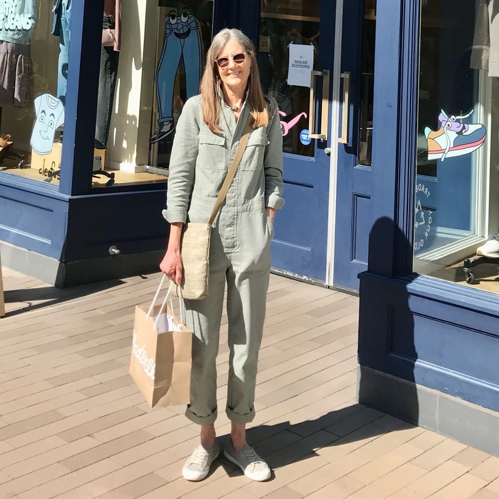 Madewell Garment-dyed Coveralls in XXS Sage Green EUC